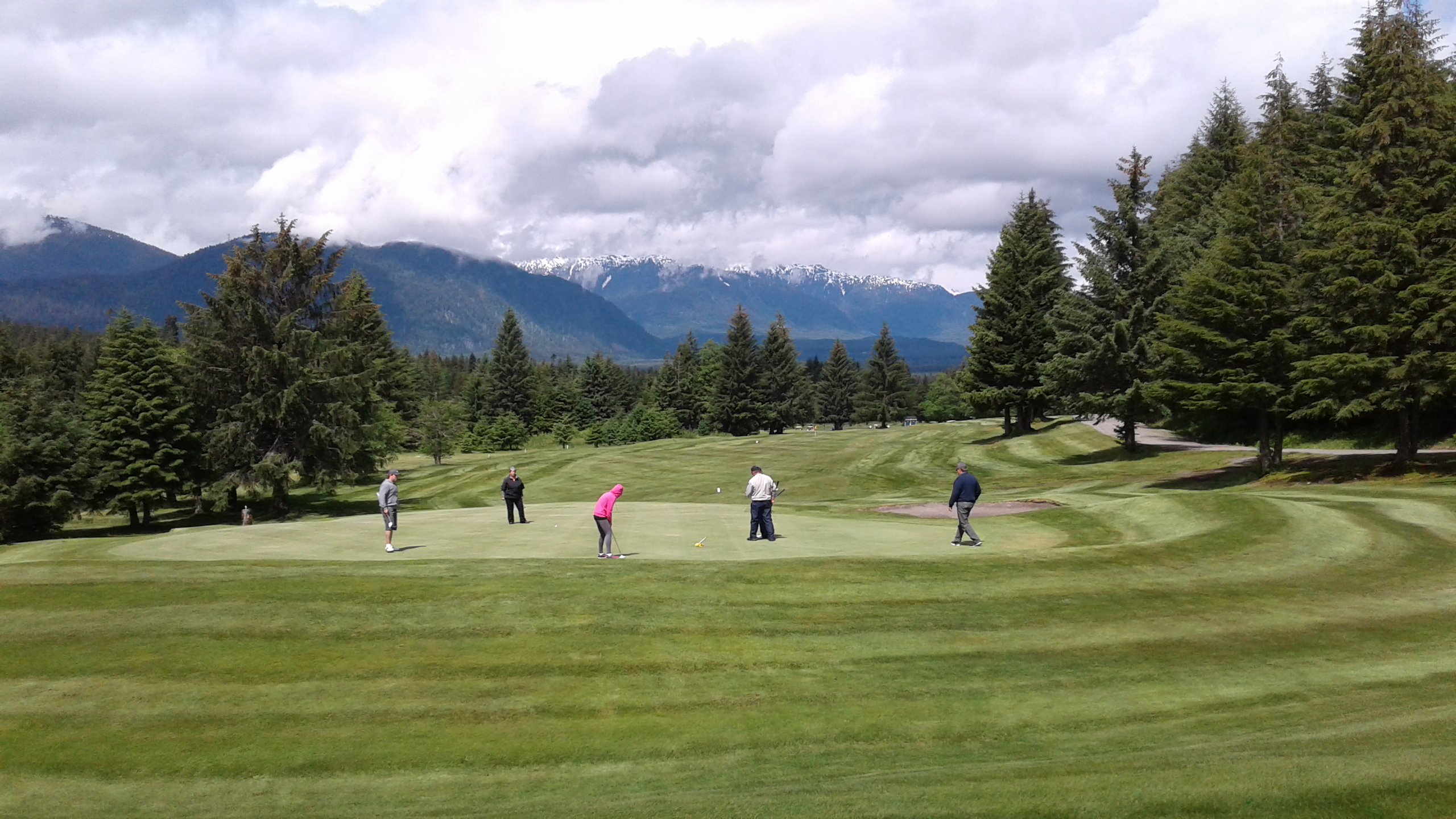 Golfers on Hirsch Creek course