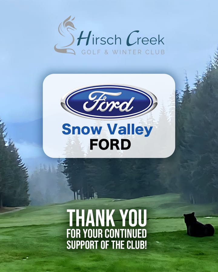 Thank you to Snow Valley Ford — 2026 league sponsor